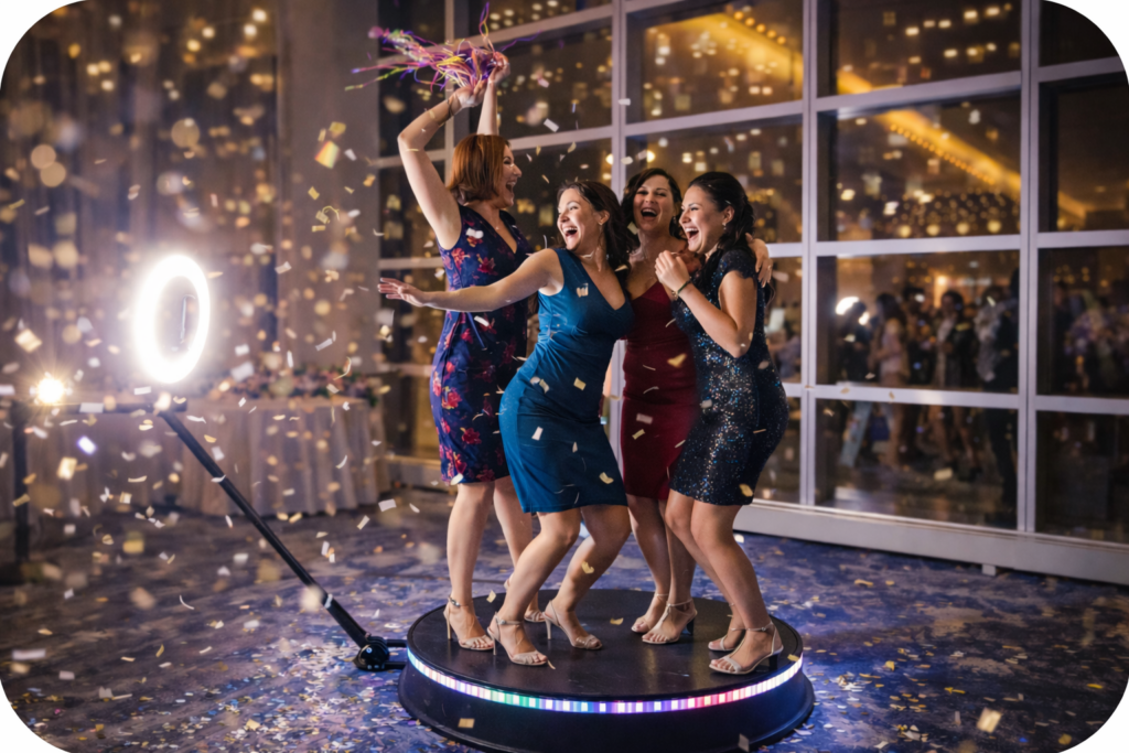 360 photo booth rental in Plano